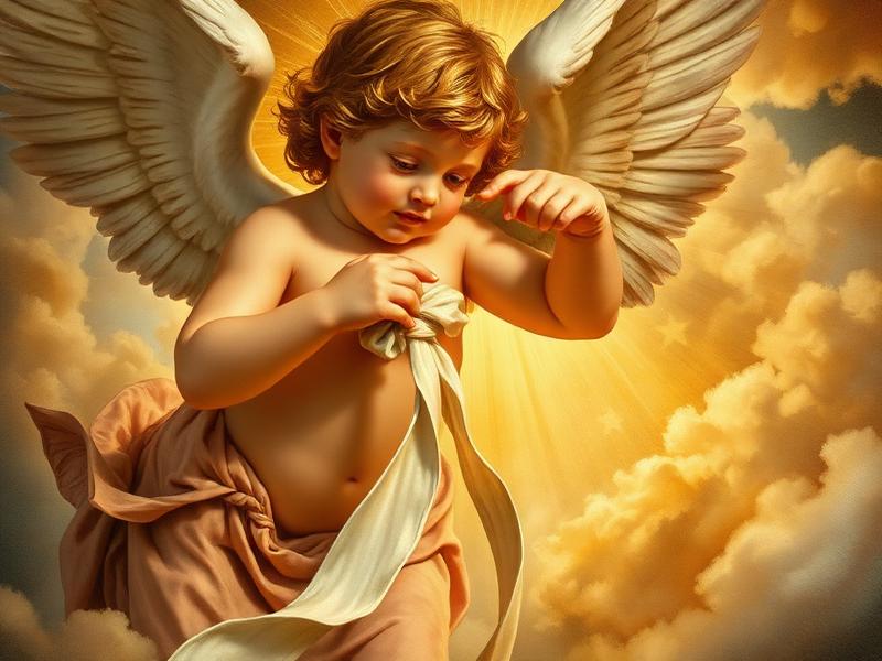 Anjo desatando um nó - Novena de Nossa Senhora Desatadora dos Nós